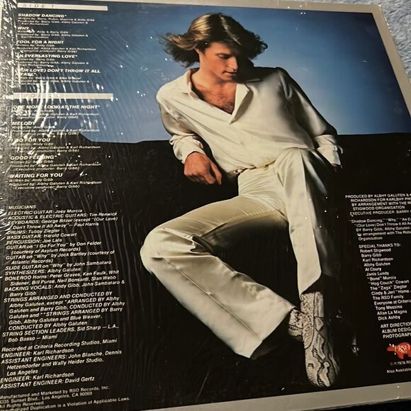 ANDY GIBB SHADOW DANCING VINYL RECORD COLOMBIA LP 33 RPM 1978 - Picture 2 of 9